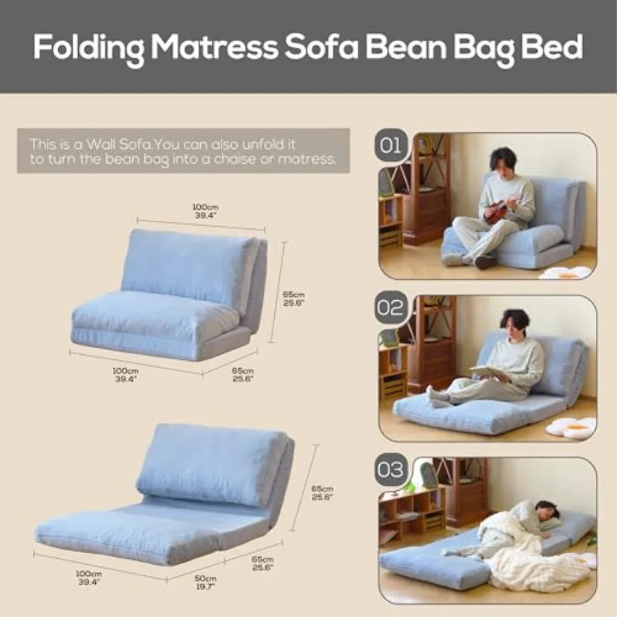 Versatile Folding Mattress Sofa Bed | Soft Foam Comfort
