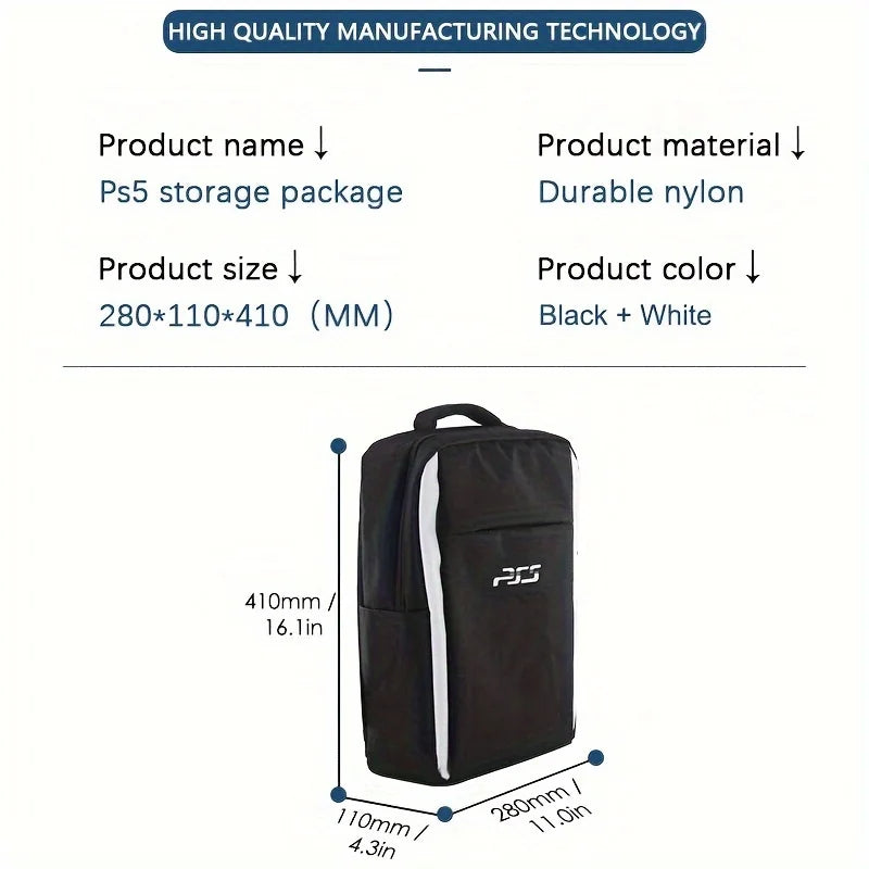 Travel Backpack for Gamers | Protective Carrying Case for PS5