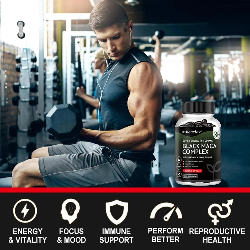 Black Maca & Ginseng Energy Supplement | Boost Performance