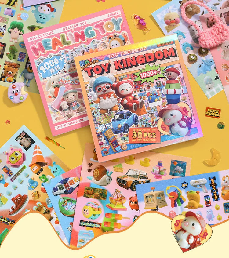 Cute Decorative Sticker Book | 30 Sheets Stationery Gift for Kids