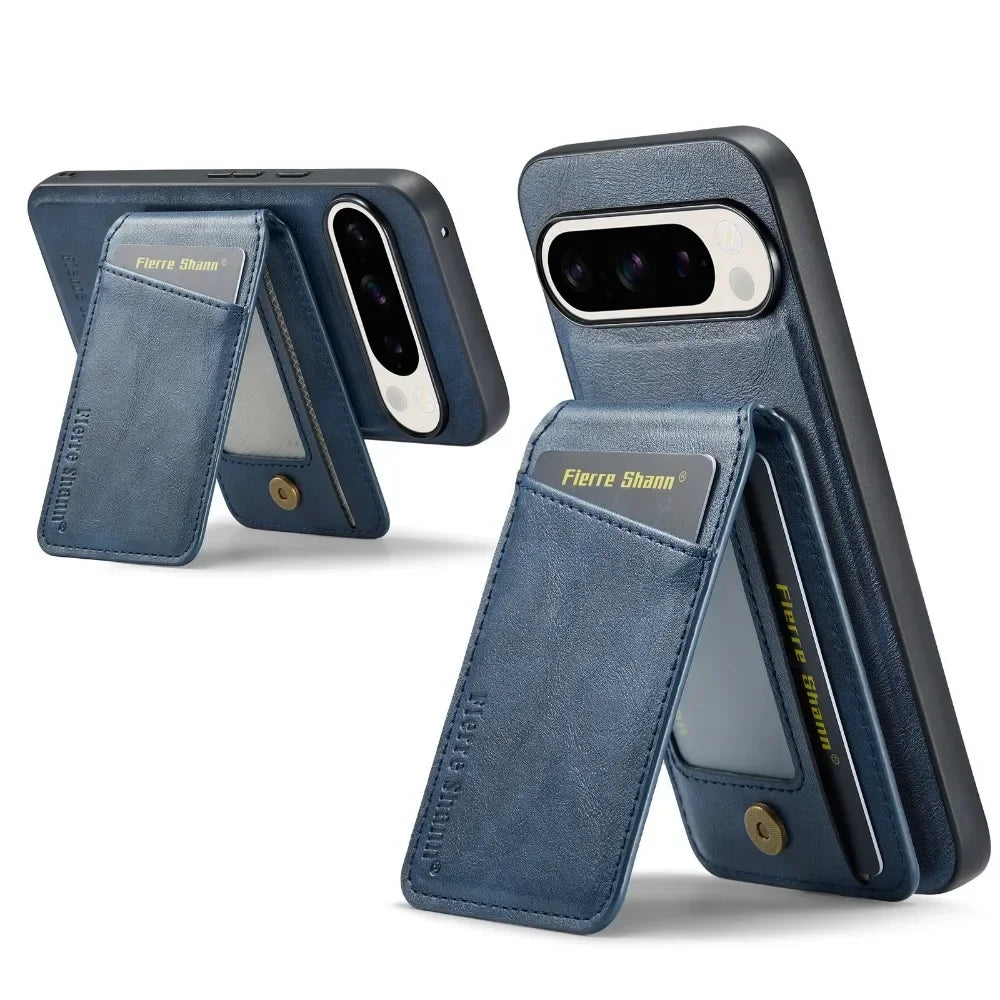 Detachable 2 in 1 Leather Wallet Case for Google Pixel | Card Holder