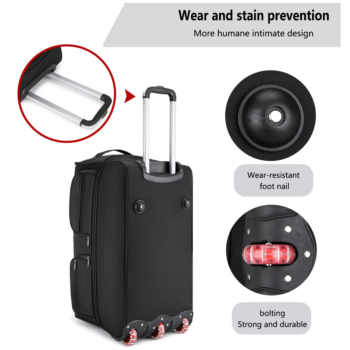 Large Capacity Waterproof Travel Bag | Versatile Duffel Trolley