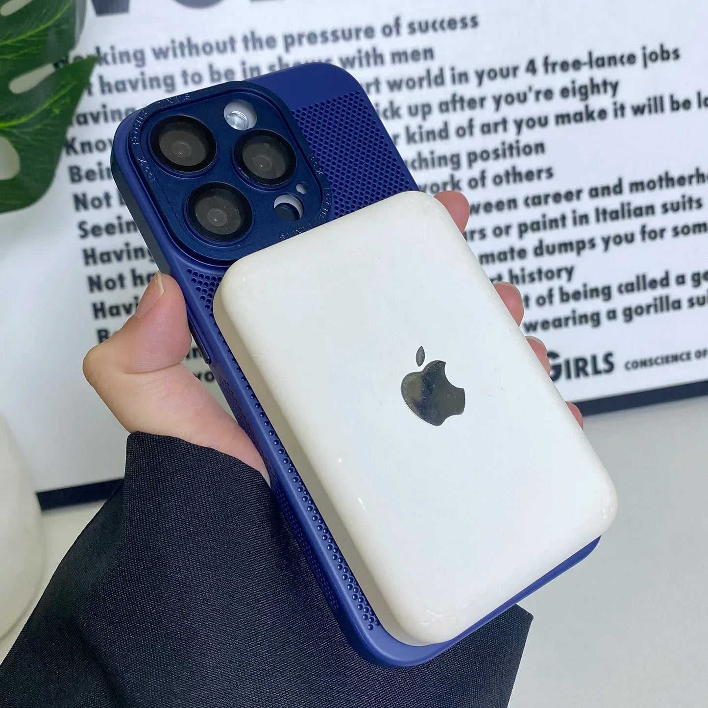 Funda de lujo mate para teléfono con disipación de calor | Protectora y elegante