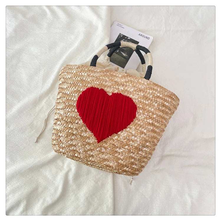 Casual Sweet Tote Bags | Perfect Straw Embroidery Shoulder Bag