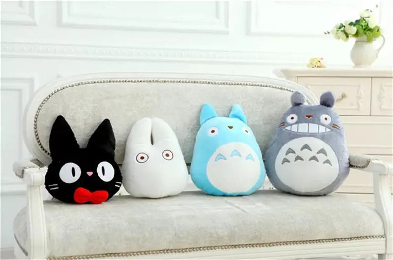 Adorable Cartoon Animal Plush Cushion | Cozy Hand Warm Pillow