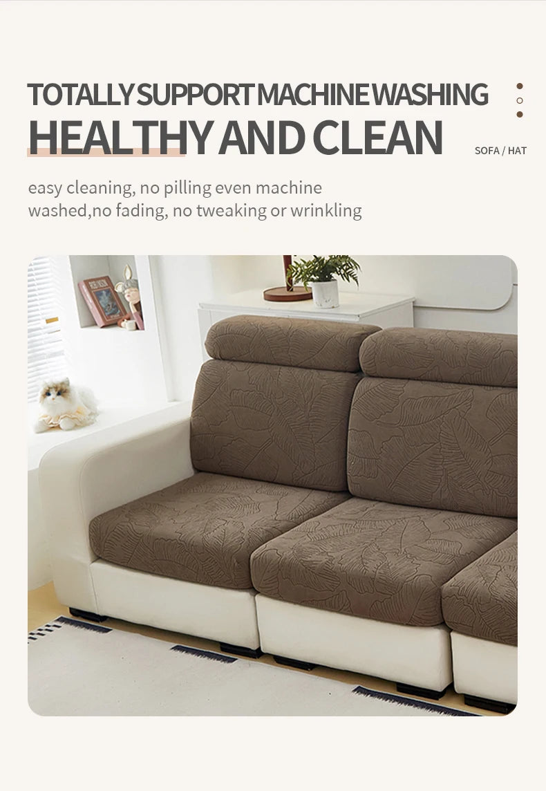 High Elastic Jacquard Sofa Cushion Cover | Pet-Friendly Protector