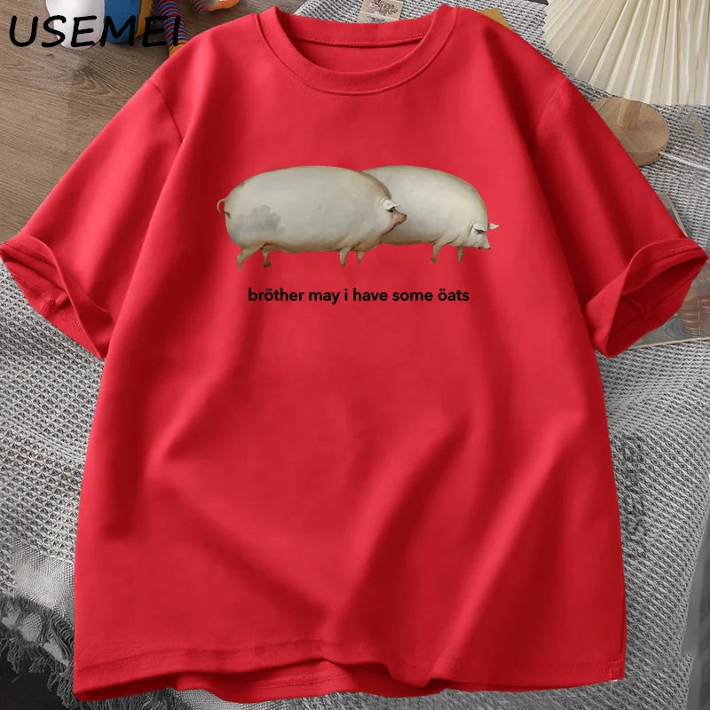 Funny Pig Graphic T-Shirt for Men and Women | Casual Summer Tee