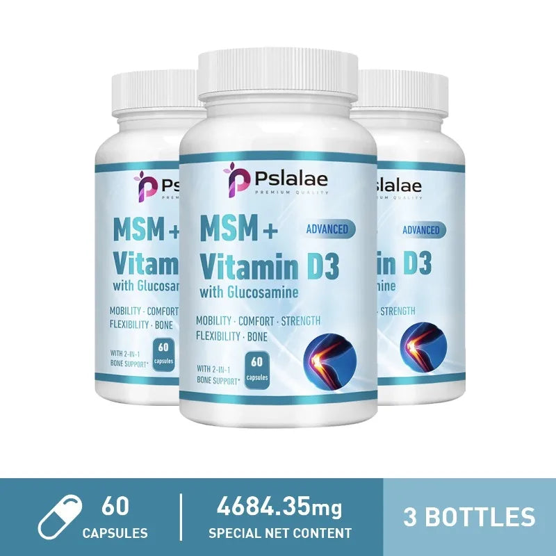 MSM + Vitamin D3 with Glucosamine - Joint Support Supplement