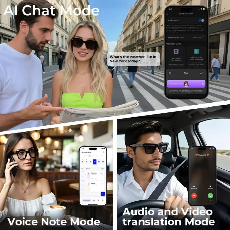 AI Smart Video Glasses with Camera | Capture Life in 4K