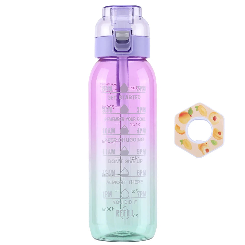 1000ml Air Flavored Water Bottle Scent Up Water Cup Sports Water Bottle For Outdoor Fitness Fashion Water Cup With Flavor Pods