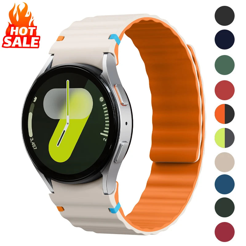 Magnetic Watch Band for Galaxy Watch 7 FE/6/5/4 | No Gaps Strap