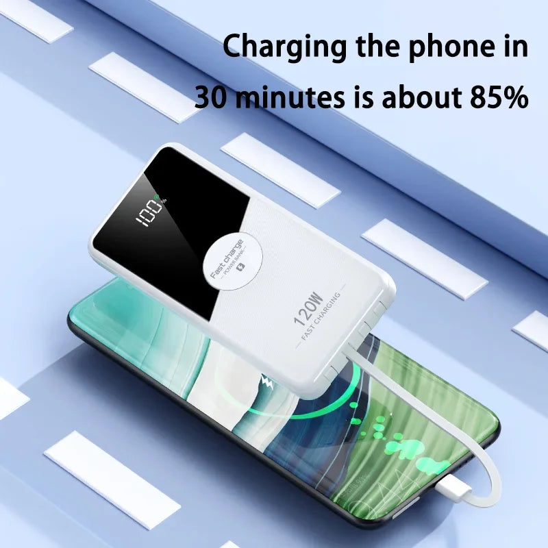 200000mAh Power Bank | Fast Charging Portable Battery Charger