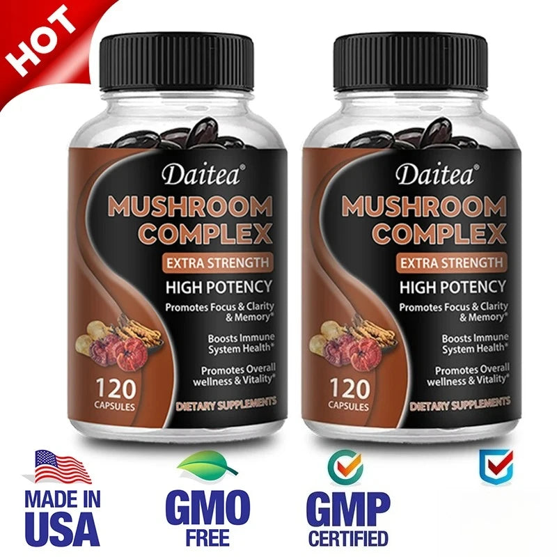 Brain Boosting Mushroom Capsules | Memory & Focus Supplement