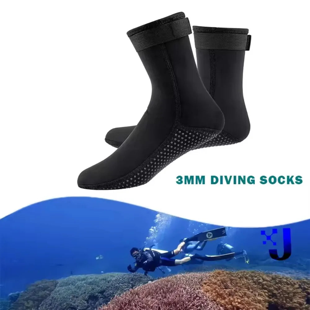 3mm Neoprene Diving Socks | Warm Non-Slip Surf & Swim Shoes