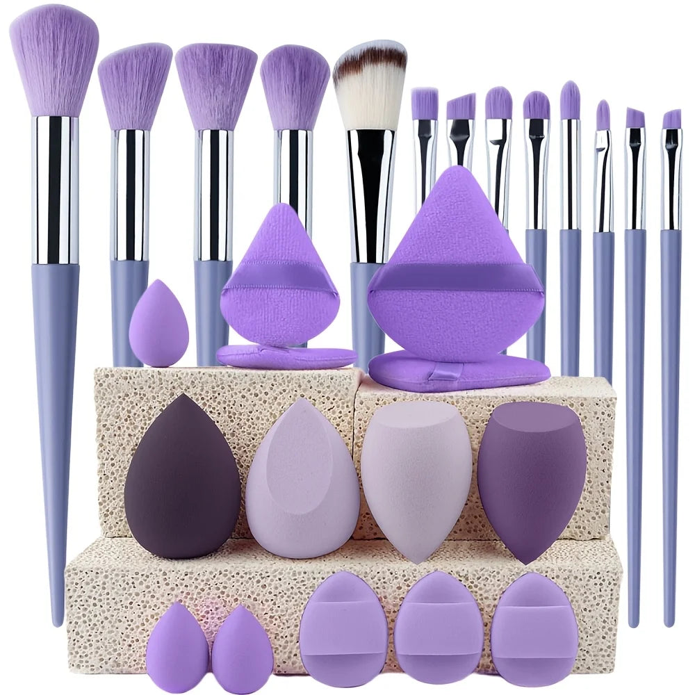 13-29 Piece Makeup Brush Set | Essential Professional Makeup Kit