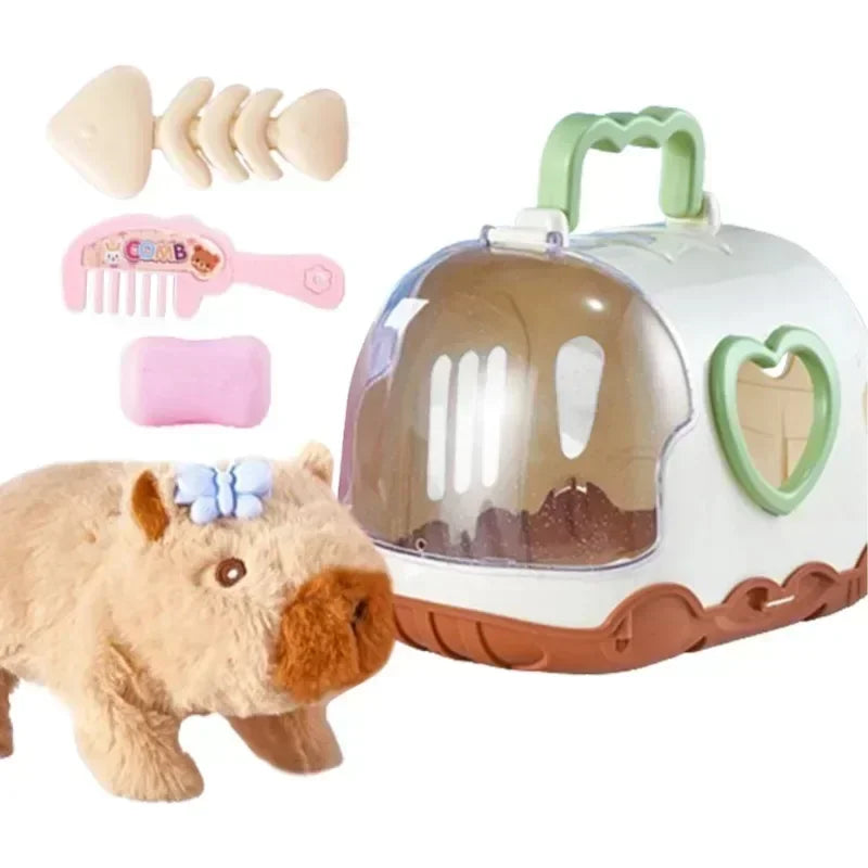 Electric Capybara Walking Doll Toy | Sounds & Plush Fun