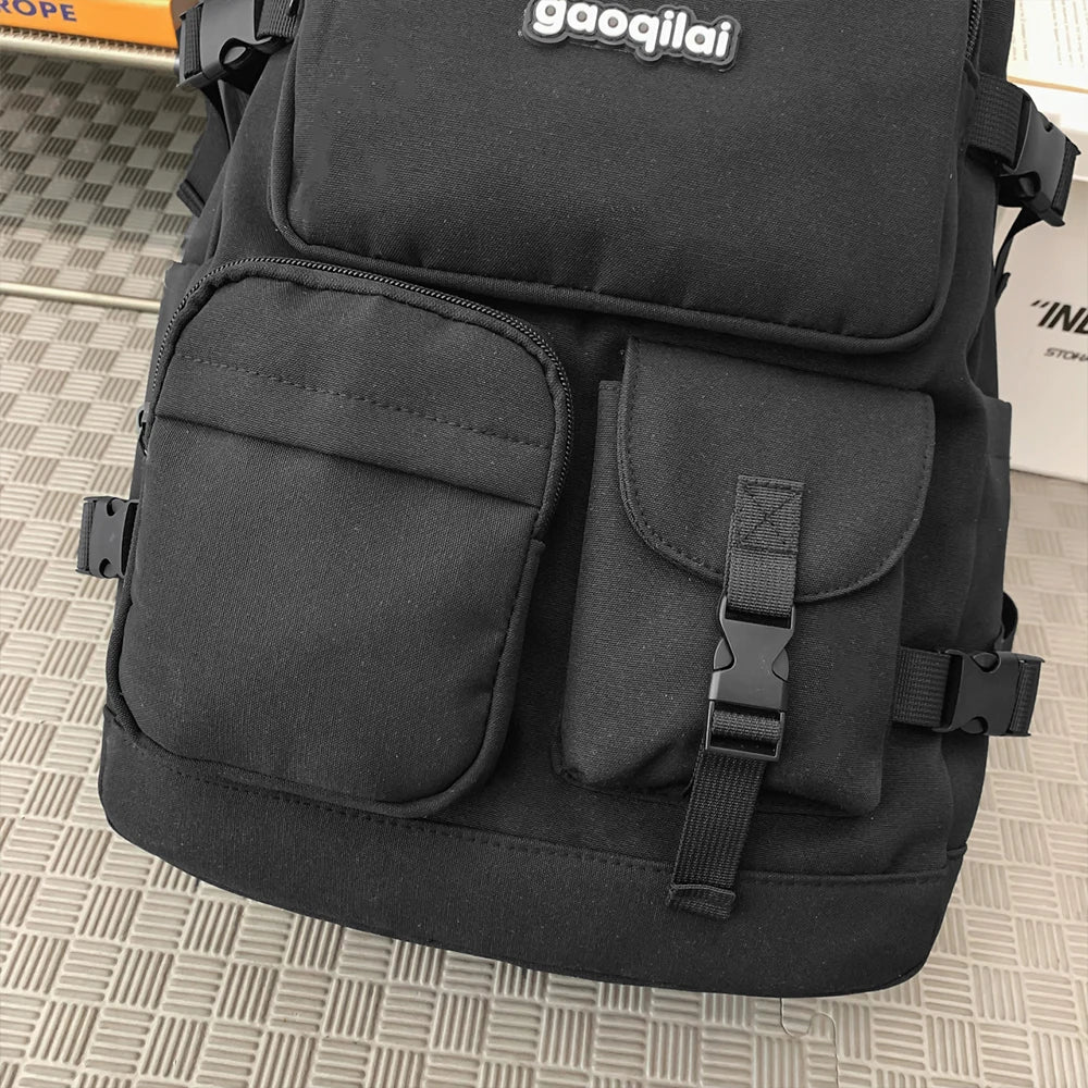 Stylish Versatile Solid Color Backpack for Work & Travel