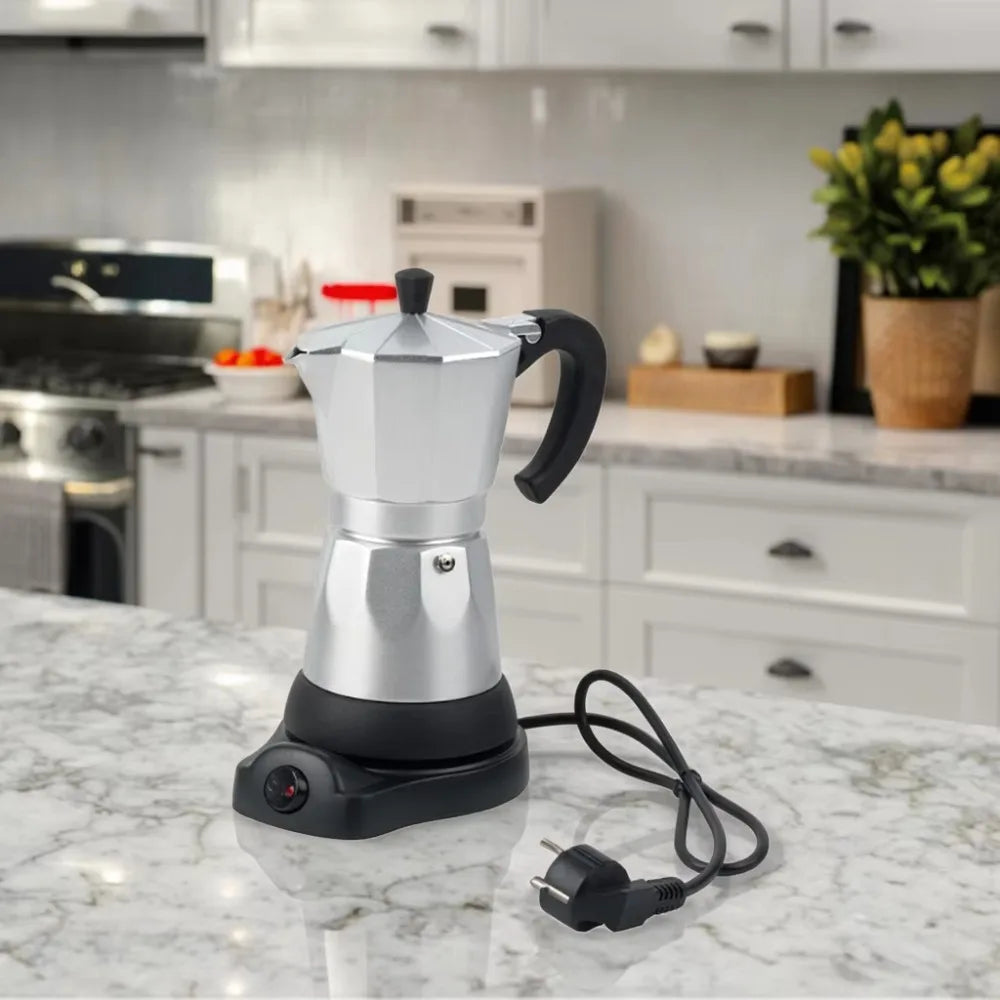 Detachable Electric Espresso Mocha Pot | Fast Brewing Coffee Maker