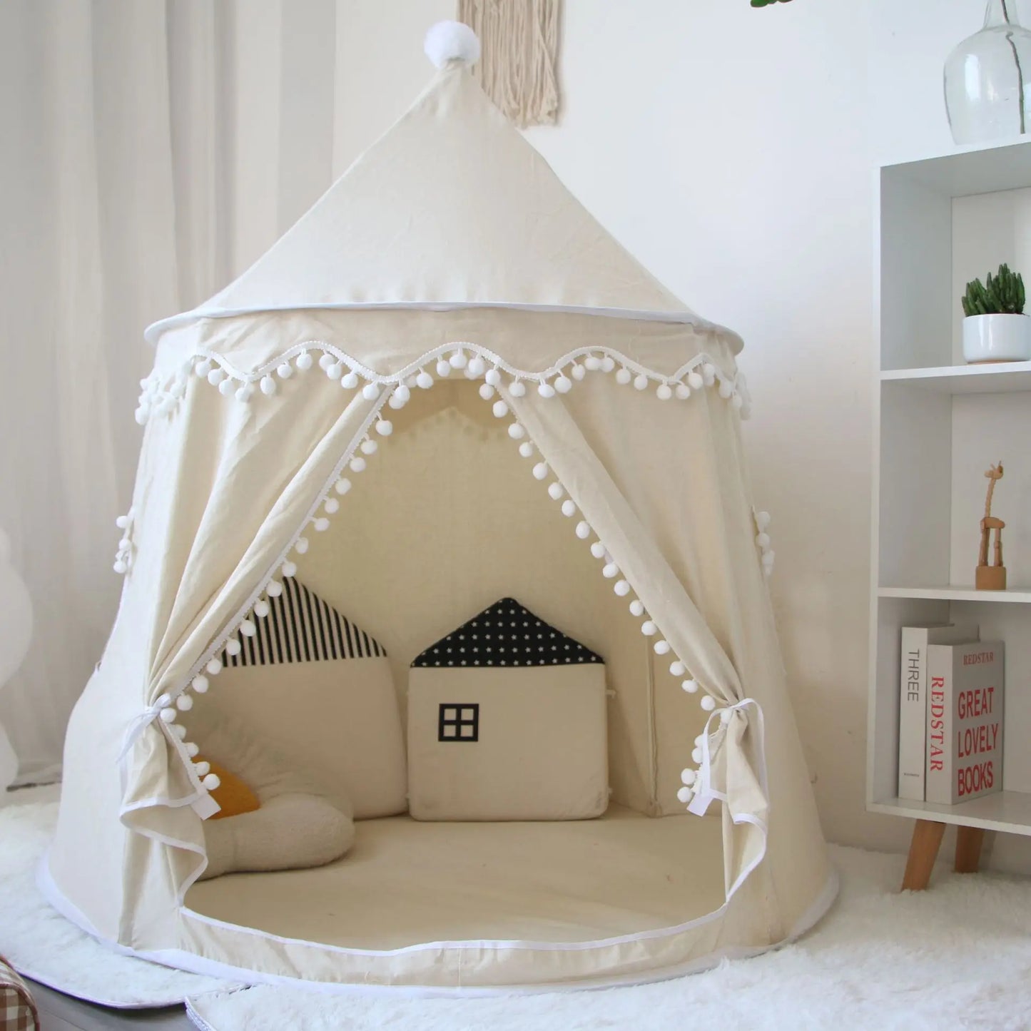 Large Kids Teepee Tent | Foldable Playhouse for Outdoor Adventures
