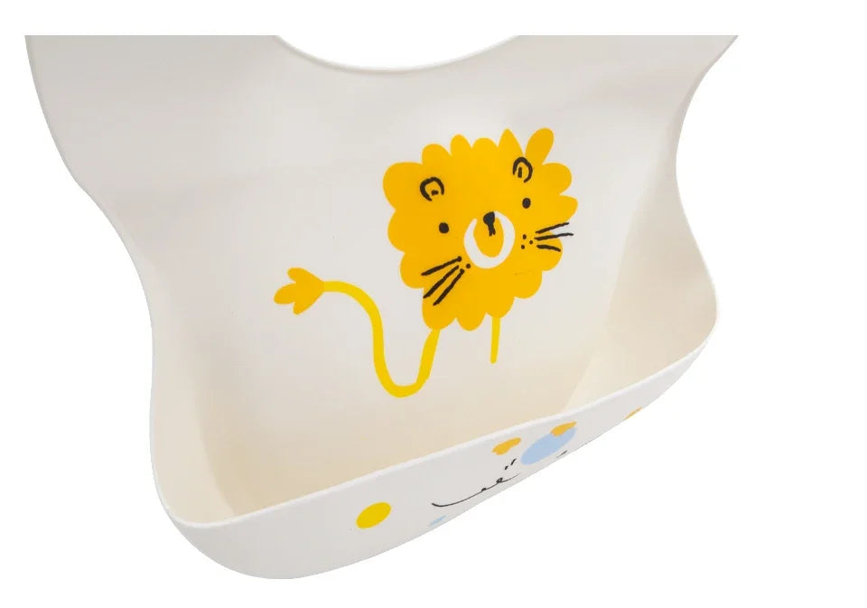 Adjustable Waterproof Silicone Baby Feeding Bibs for Kids