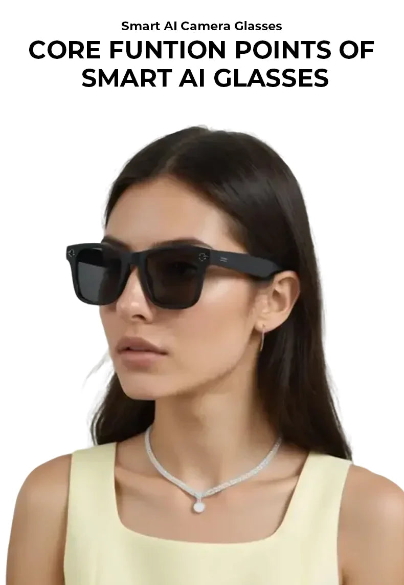 Multifunctional Smart AI Camera Glasses | 4K Recording & Translation