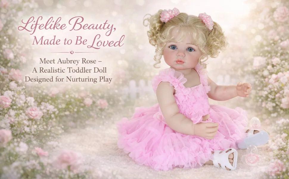 22" Realistic Reborn Baby Doll with Princess Outfit & Accessories
