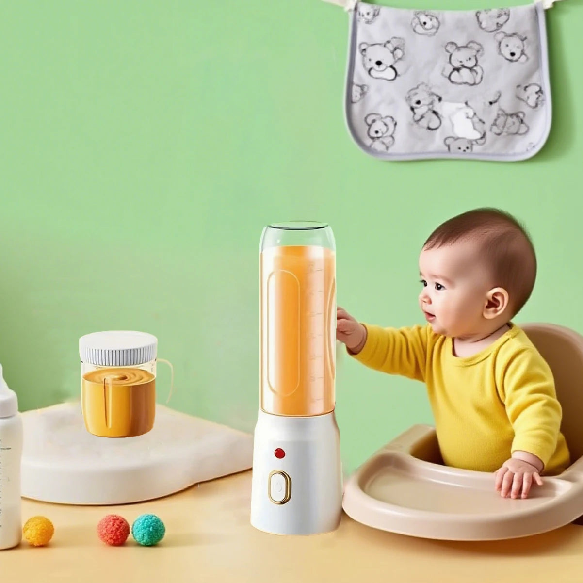 Portable USB Rechargeable Baby Food Maker | Blend Nutritious Meals