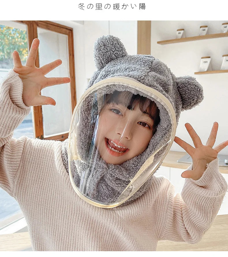 Unisex Windproof Full Face Mask Beanie | Warm Fleece Winter Hat
