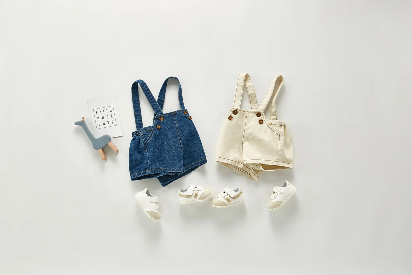 Unisex Baby Denim Romper | Comfortable & Versatile Toddler Outfit