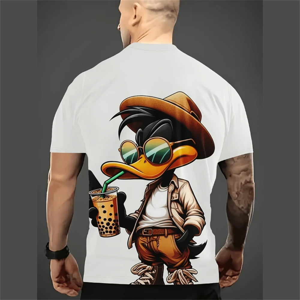 Funny Cartoon Men's T-Shirt | Casual Summer Streetwear