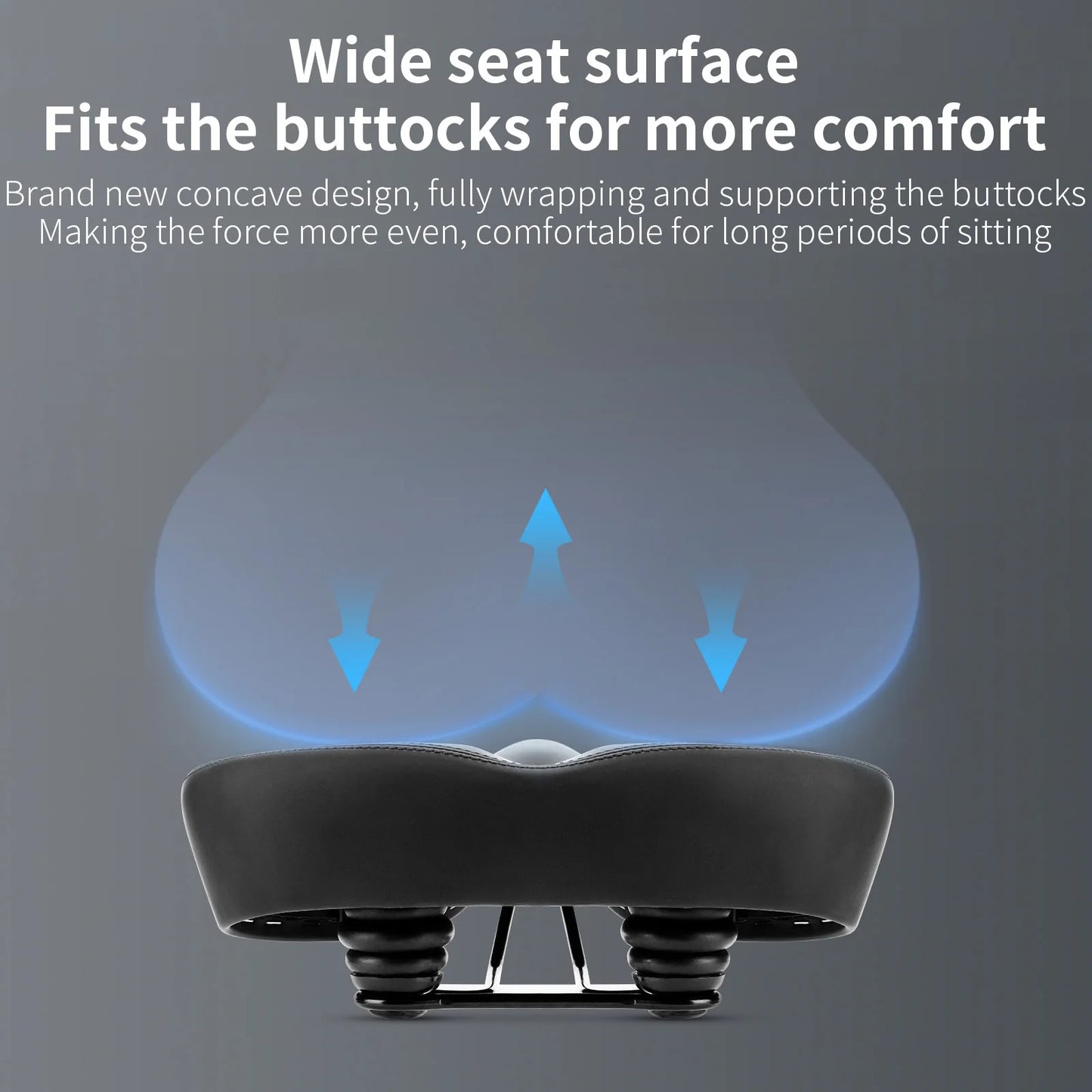 Universal Soft Bicycle Saddle - Shock Absorbing & Waterproof Cushion