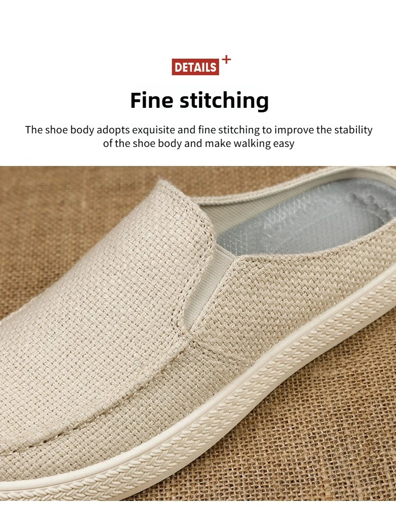 Men's Summer Breathable Half Slippers | Comfortable Casual Shoes