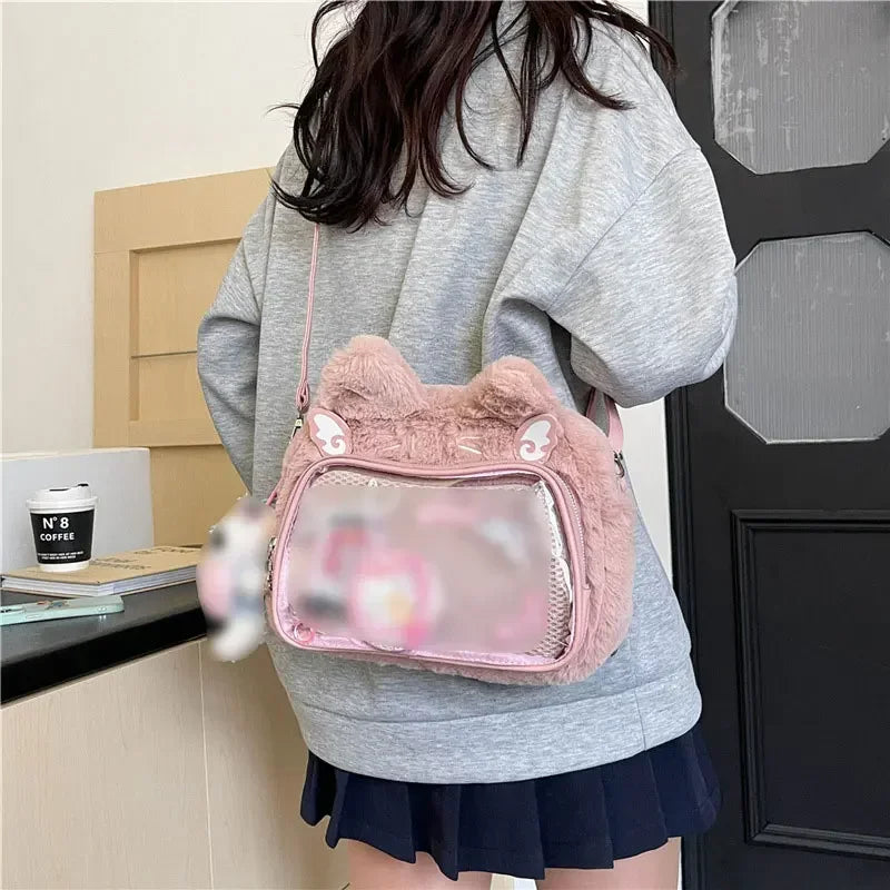 Winter Plush Women's Backpack | Kawaii Fluffy Casual Ita Bag