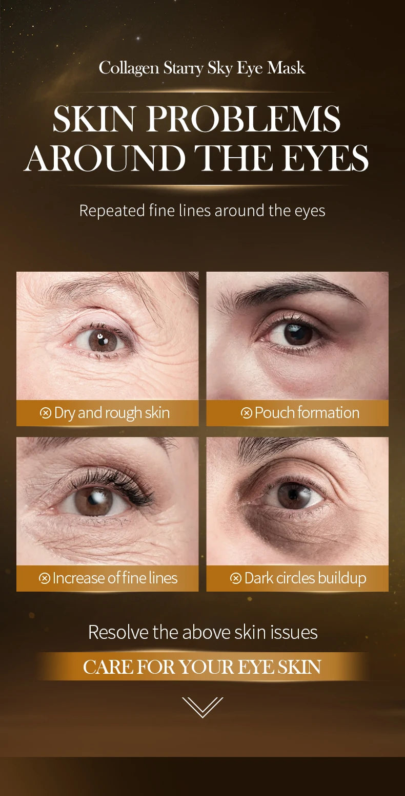 60pcs Vitamin C Collagen Eye Masks | Brighten and Hydrate Eyes