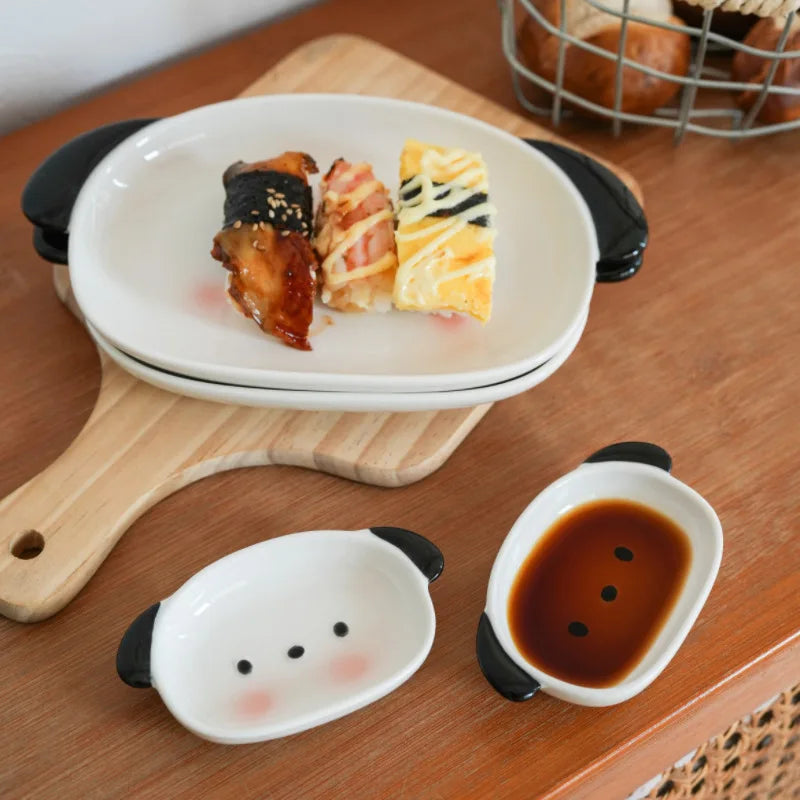 Cute Puppy Shaped Sushi Plate Set | Fun Dining Experience