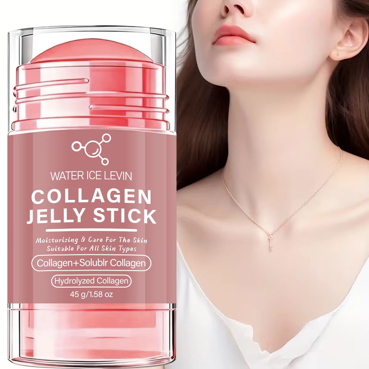 Collagen Jelly Stick with Hyaluronic Acid & Vitamin C | Moisturizing Face Stick