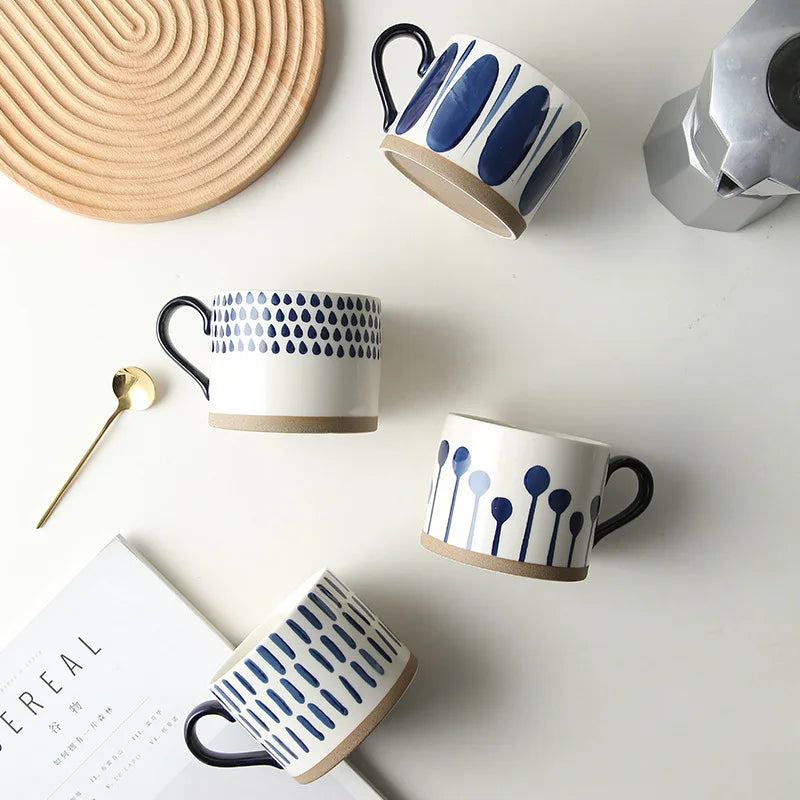 Taza de café de cerámica estilo japonés | Vajilla elegante para todos