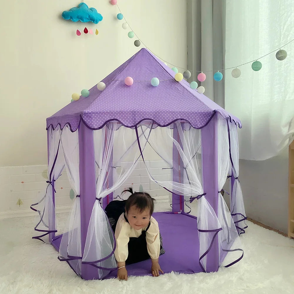 Portable Kids Toy Tipi Tent | Charming Pink Playhouse for Girls