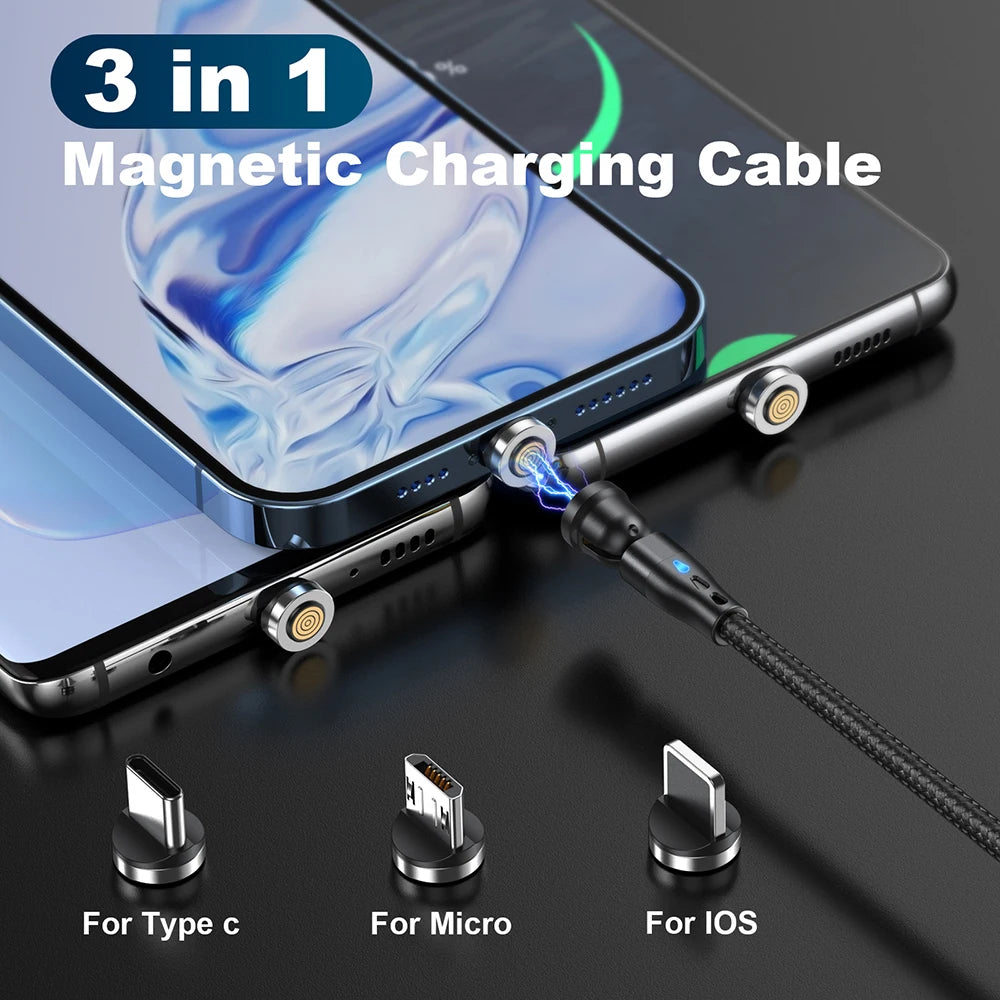 5A Magnetic Fast Charging Cable | 540° Rotating Design