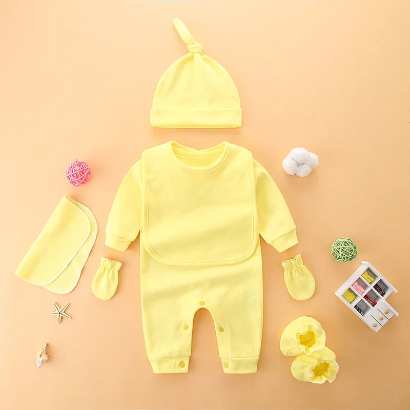 Set of Pure Cotton Clothes for Newborns | Ideal Full Moon Gift