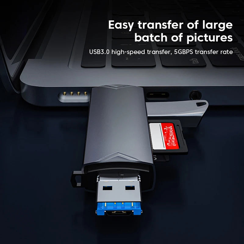 Universal 6 in 1 Card Reader | USB3.0 Multi-Function Adapter