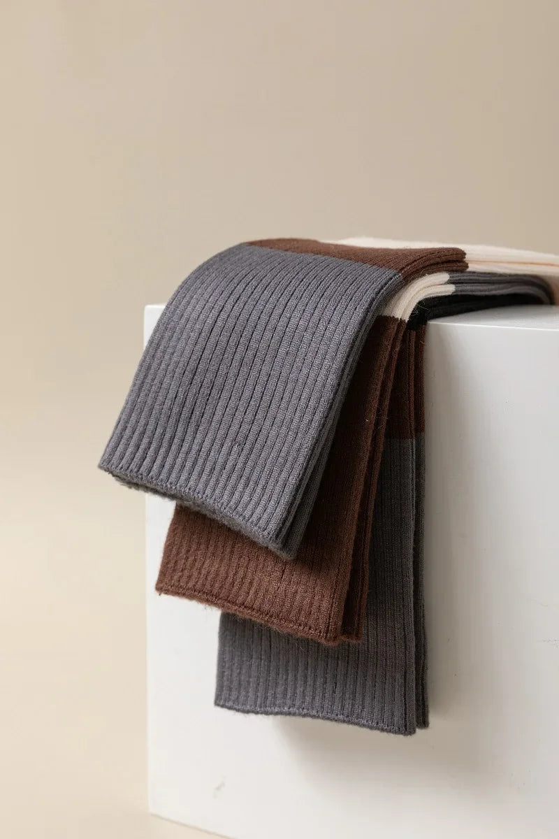 Women's Cotton Color Matching Knee Socks | Fashion-Forward Style