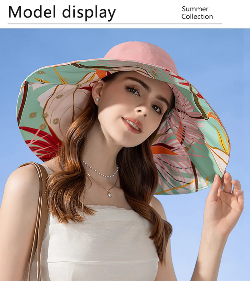 Women's Double-Sided Cotton Fisherman Hat | Sun Protection Hat