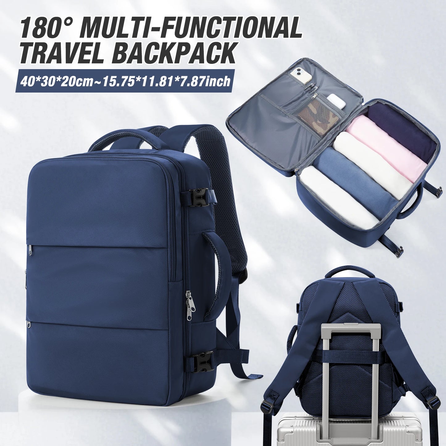 Waterproof Travel Backpack for Men and Women | Business & School Bag