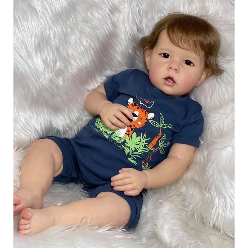 Muñeca bebé reborn de 50 cm | Regalo de peluche realista para niños