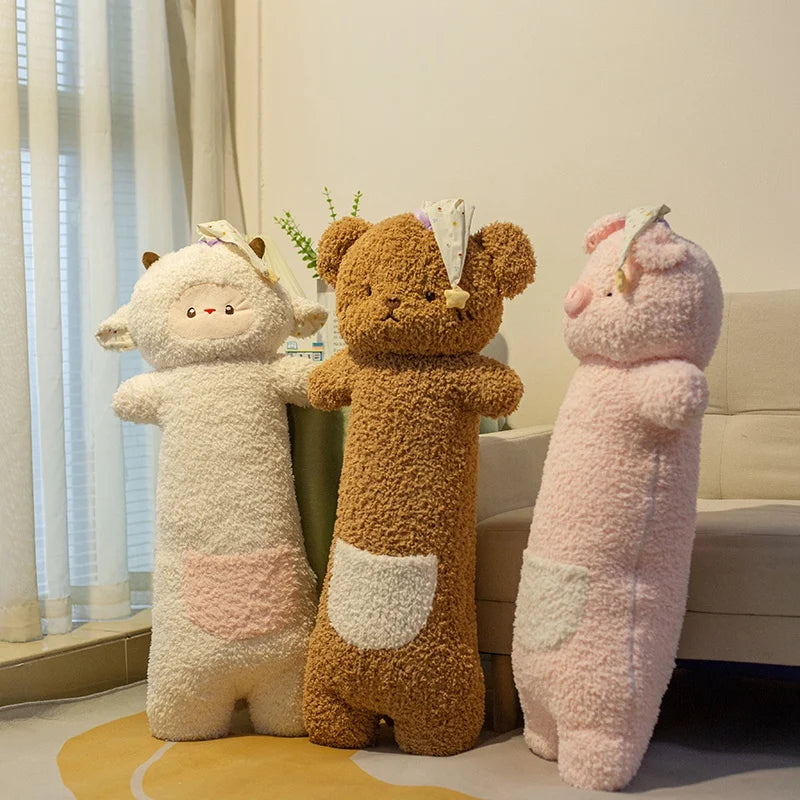 90cm Giant Plush Animal Pillow | Soft Sleep Cartoon Doll for Kids