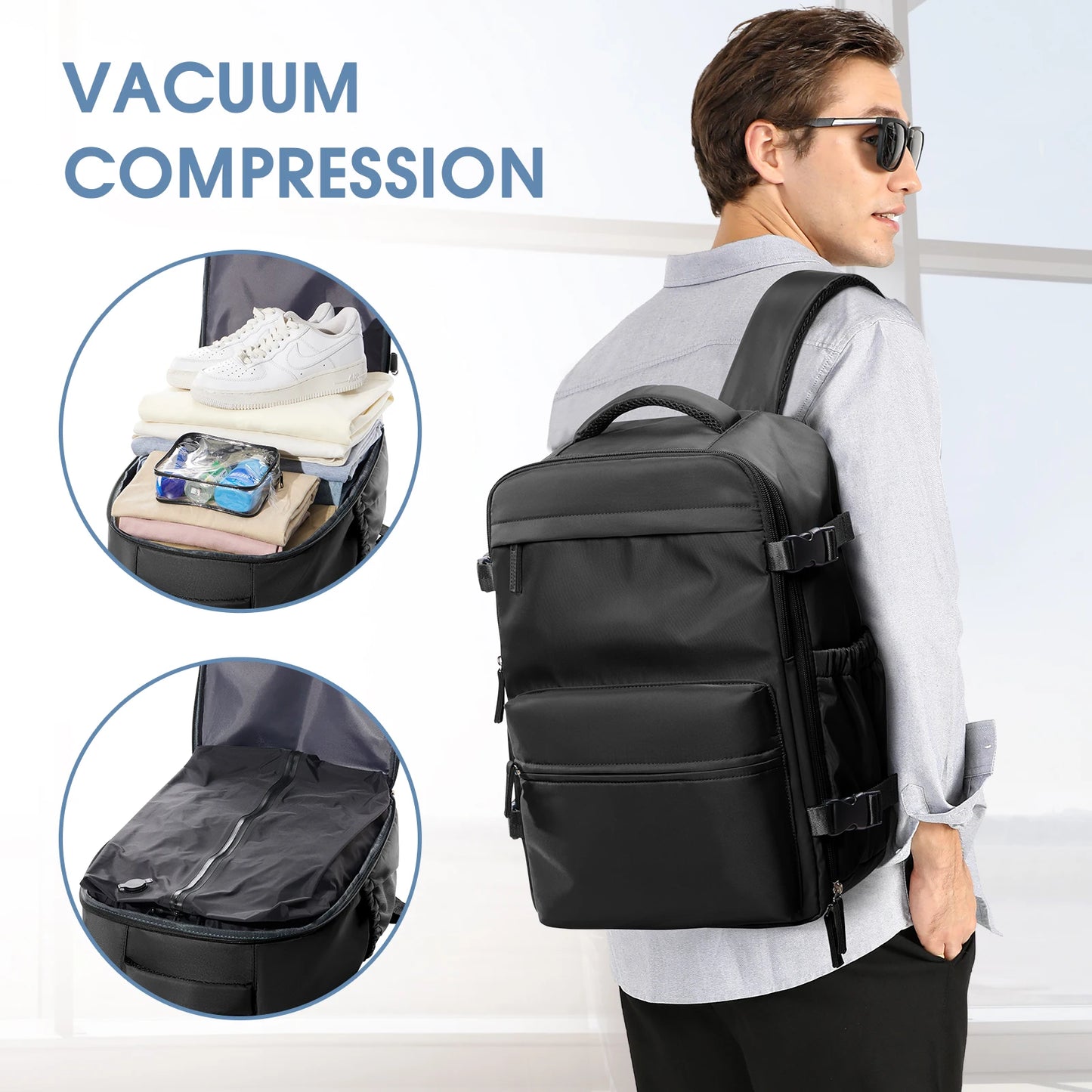 Large Capacity Backpack | Versatile Expandable School Bag