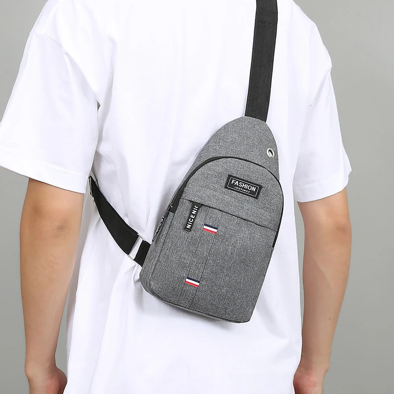 Men's One Shoulder Crossbody Bag | Large Capacity Leisure Bag