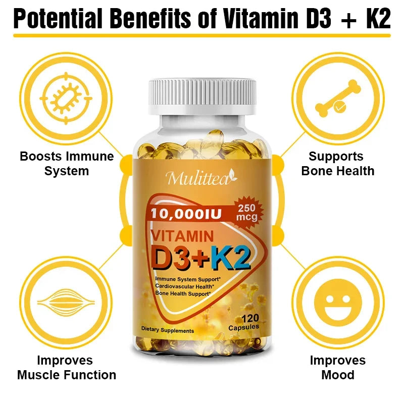 Calcium Magnesium D3K2 Capsules | Support Bone & Joint Health