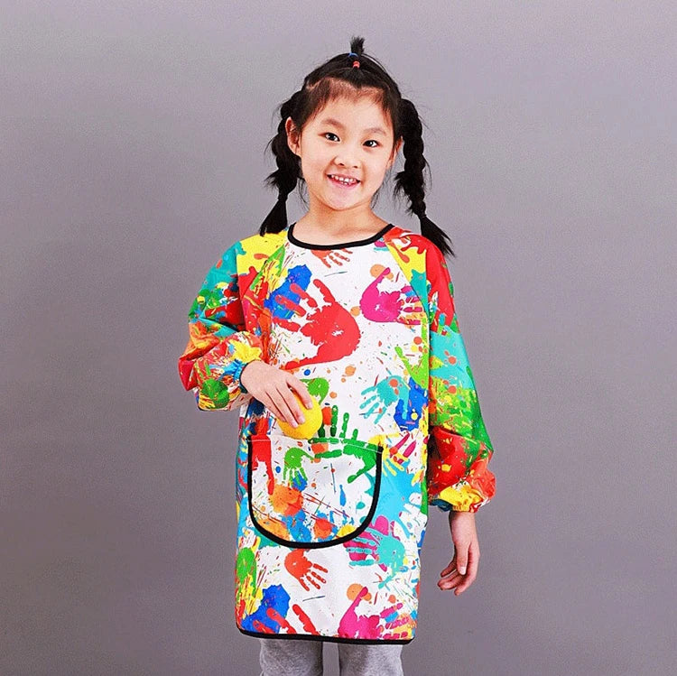 Waterproof Children's Art Apron | Long Sleeved Cover for Kids